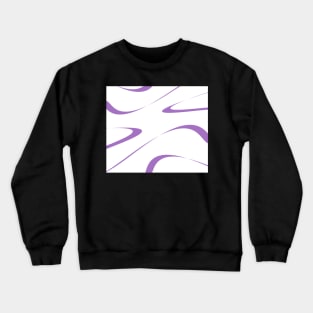 Abstract - purple and white. Crewneck Sweatshirt